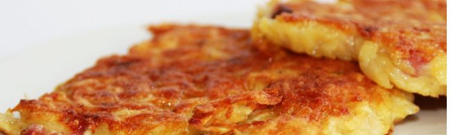 Herzhafte Kartoffelpuffer, perfekt für Fitness-Mahlzeiten.