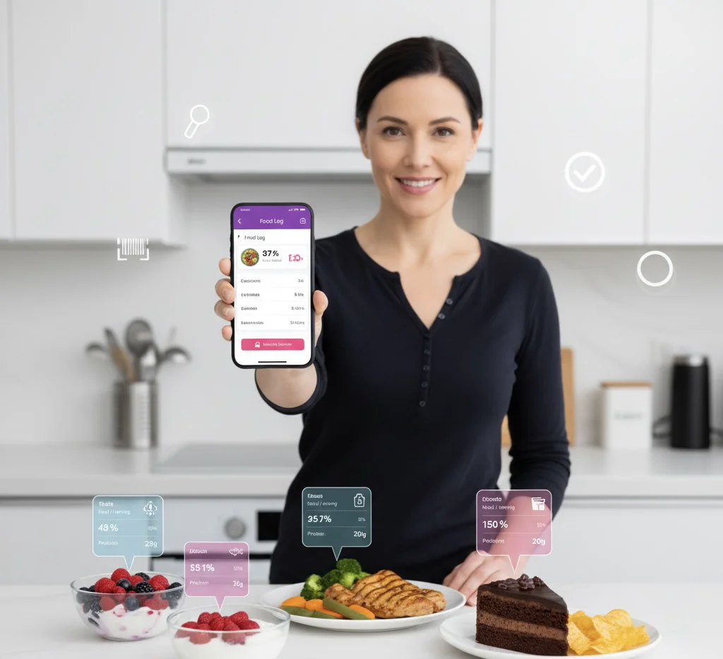 Bewusste Ernährung leicht gemacht: Kalorienzähler-Apps helfen beim Tracking von Mahlzeiten, Nährwerten und Fortschritten. Von gesunden Lebensmitteln bis zu Ernährungszielen - alles im Blick behalten.