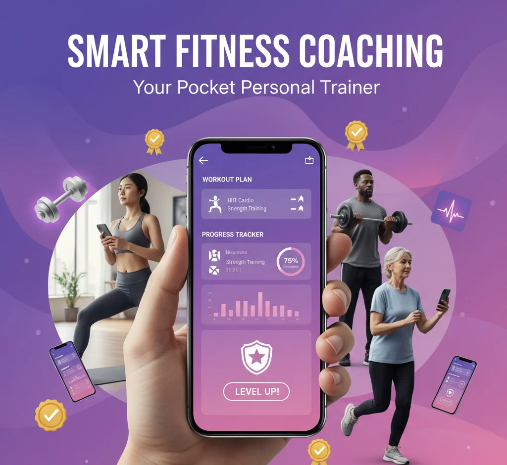 smart-fitness-coaching-app-personal-trainer Ihr digitaler Personal Trainer in der Tasche: Moderne Fitness-Apps bieten personalisierte Trainingspläne, Fortschrittsverfolgung und 24/7 Coaching. Entdecken Sie die beste Personal Fitness Coach App für Ihre Ziele.